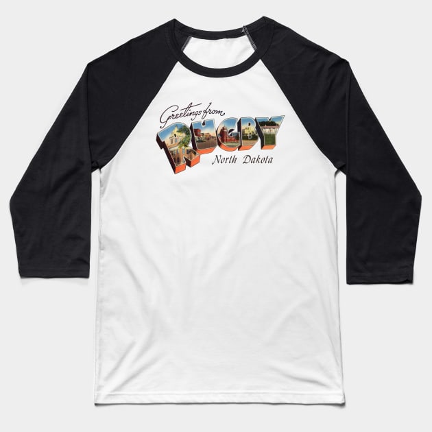 Greetings from Rugby North Dakota Baseball T-Shirt by reapolo